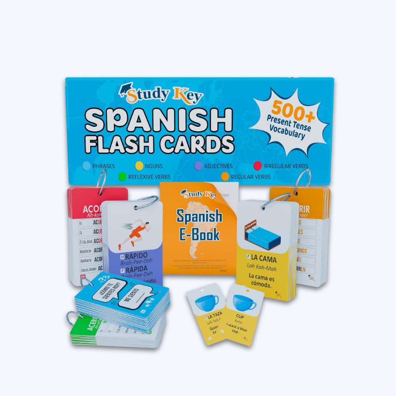 500+ Spanish Flash Cards