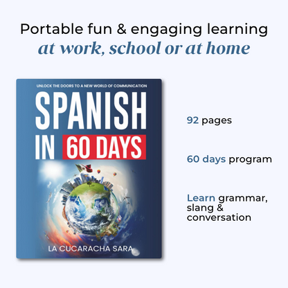 Spanish in 60 Days: Learning Workbook